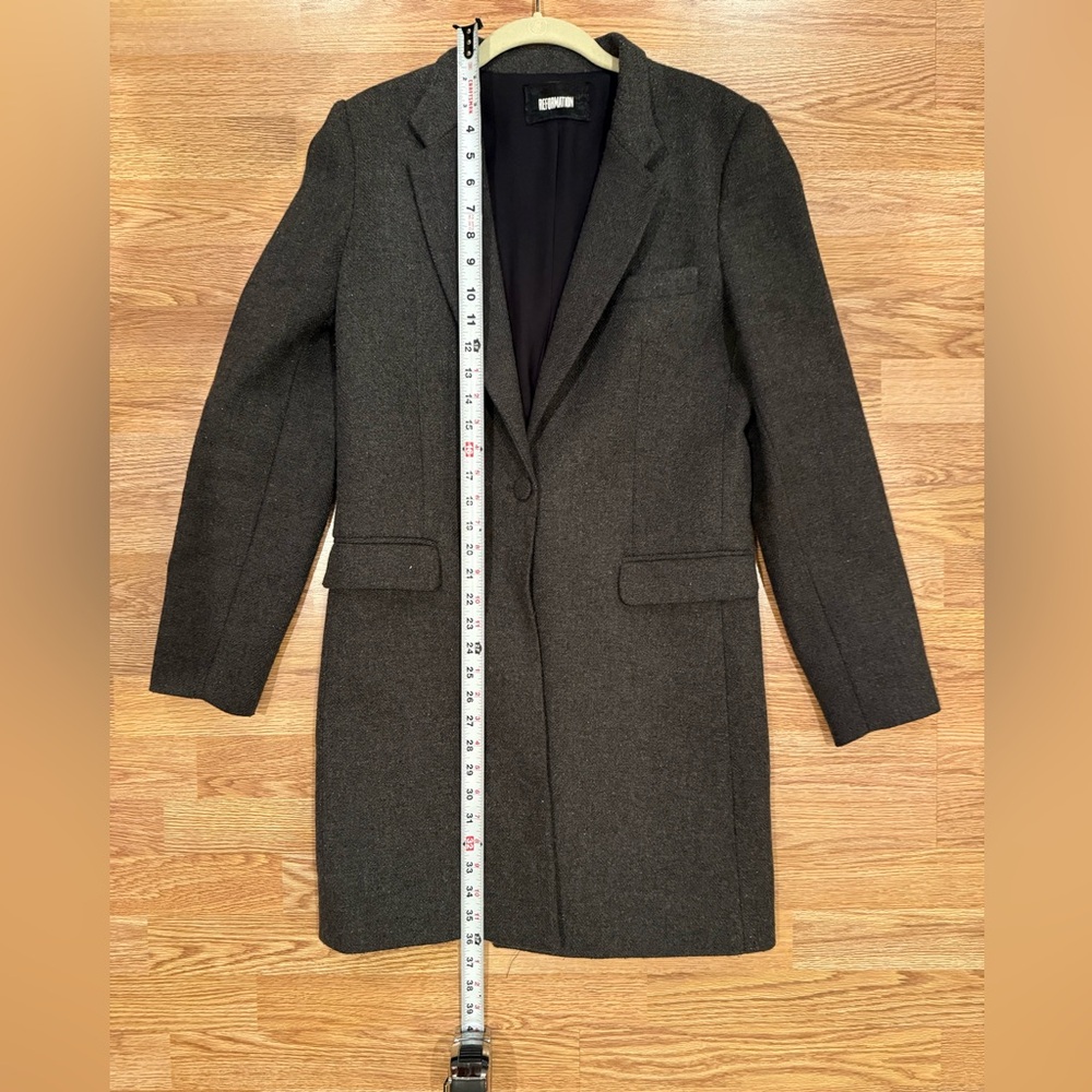 Reformation Grey Long Blazer - Picture 6 of 6